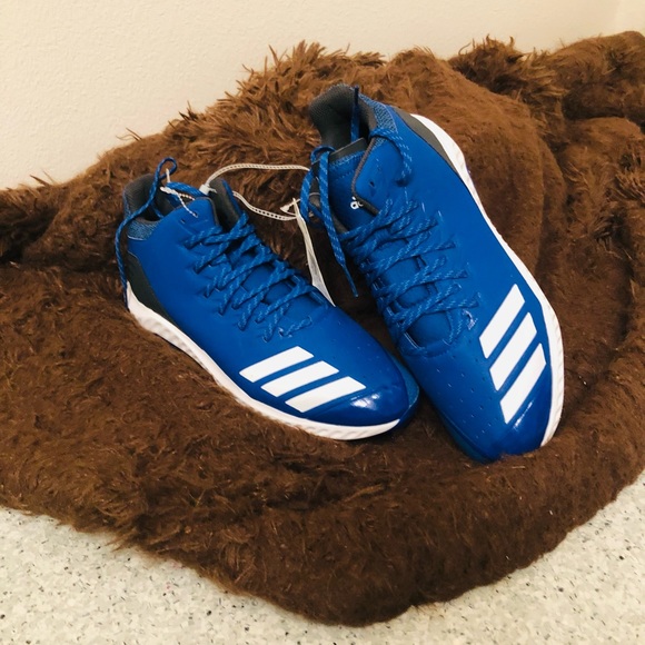 NWOB ADIDAS ICON BOUNCE 4 IV LOW METAL CLEATS Size 12 USA - Picture 2 of 12